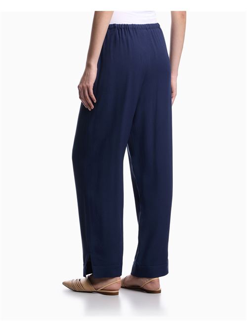 ASV micro leopard jacquard fluid fabric trousers Emporio Armani | EW003105 AF20287.UB130